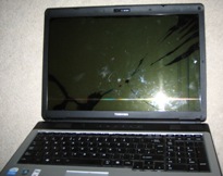 Toshiba Equium Damaged Screen Replacement